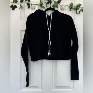 WILD FABLE Black Crop Hoodie Sweater- Size XS